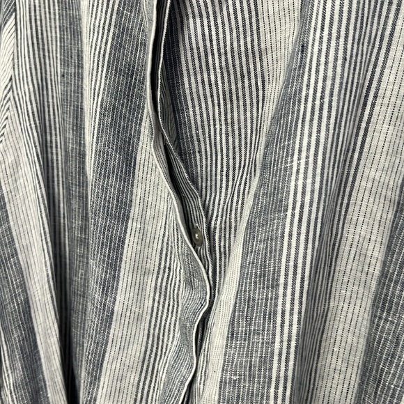 Haven Well Within blue/white stripe 100% linen dress. Size XXL - Picture 5 of 11